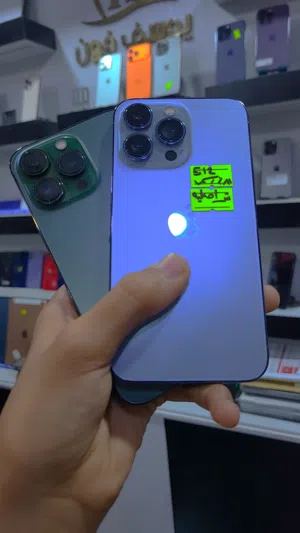 آيفونين 13 برو واحد ذاكرة 512GB والثاني 256GB وبنفس السعر ب 390$ بس وانزل الوصف شوف باقي المواصفات