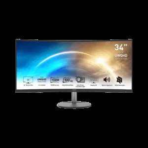 MSI Monitor PRO MP341CQ 34" Wild Curve 1500R UWQHD, Frequency 100Hz VA, Black