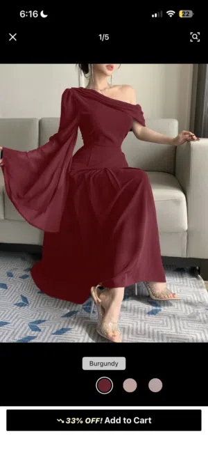 فستان سهره احمر للايجار