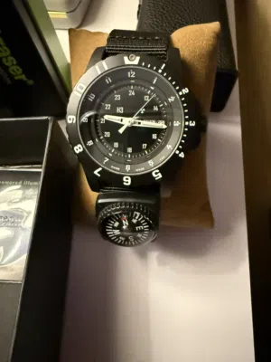 ساعة عسكرية تريزر H3 بحالة الوكالة مشتراة قبل شهر