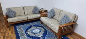 Classic Wooden Living Room Sofa Set