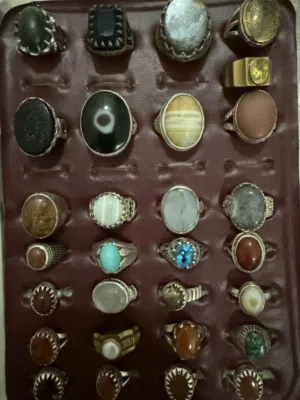 925 silver and original stone