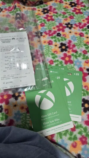 xbox gift card 25 dollar 4pcs