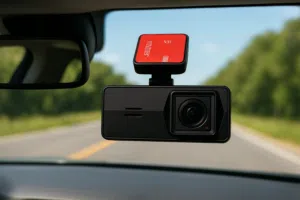 كاميرا هي مسجل فيديو رقمي عالي الدقة للسيارة (Dashcam)،2k وتتميز بدقة $1080p$، ورؤية ليلية، وزاوية