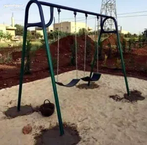 مرجيحة حديد جنازير ثنائية تتحمل 400 كيلو