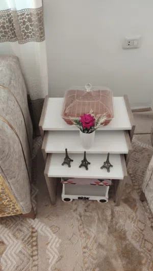 طاولة شاشة +طاولة وسط+سرفيس