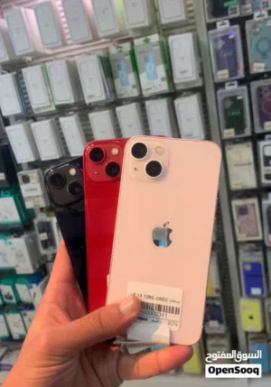 Iphone13 128gb  مستعمل بحالة الوكاله  بطاريات من89%-95%