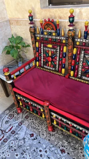 multi color chair 5 seater sofa
