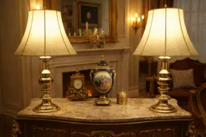 تيبل لامب نحاس انتيك قديم جداً 1950_1960 م وارد اوروبي لمحبين النوادر والقطع المميزة .. للمهتمين فقط