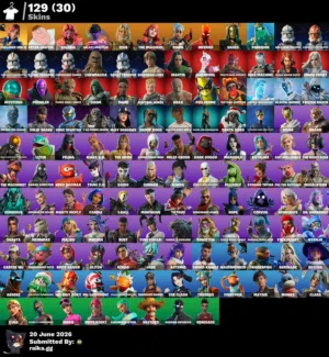حساب فورت نايت نادر للبيع وصول كامل full access