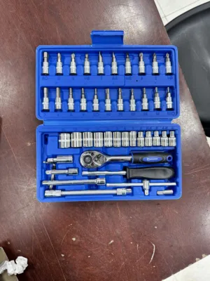 طقم تولز حجم 1/4انش 46 قطعة socket set