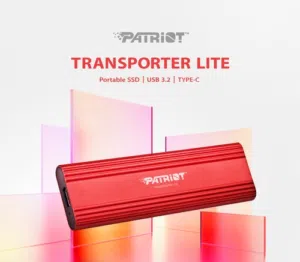 Patriot Transporter Lite SSD 1 TB, Externel SSD, PTPL1TBPEC - Red
