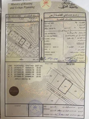 Residential Land for Sale in Al Dakhiliya Sumail