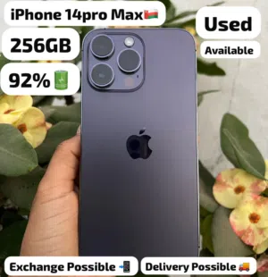 14pro max  256gb  Middle east Arabic  Used phones  Neat and clean condition