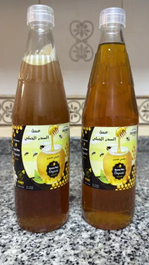 عسل سدر عضوي جبلي طبيعي مائة بالمائة