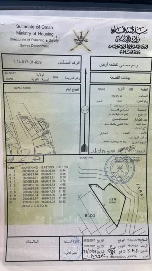 Residential Land for Sale in Muscat Sidab