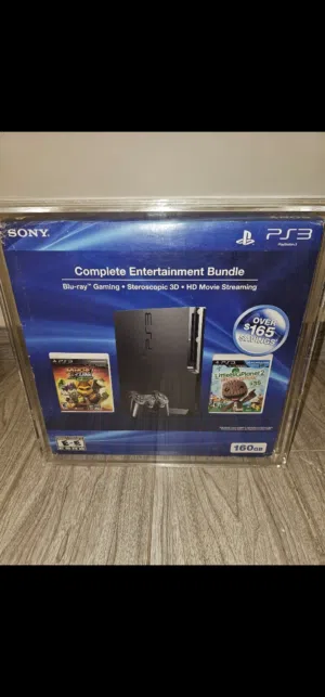 بلايستيشن 3 سليم جديد سيلد مو مفتوح امريكي مع لعبتين مضمنه ps3 slim brand new seald complete bundle