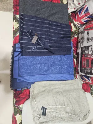 louis vuitton ech college bule and ciorcio armani mens scarf not used like new all scarf new piece