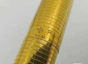 طقم اقلام انتيك فضة & دهب لشركة Parker Pens حبر