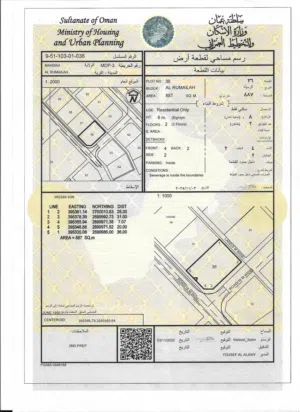 Residential Land for Sale in Buraimi Mahdah