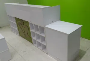 MDF shelves  MDF counter  MDF display counter  ,good design, good condition