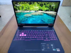 asus tuf a15 بالكارتونه اذا بيها شخط تاخذها بلاش ماركه ايسوس توف كيمينك