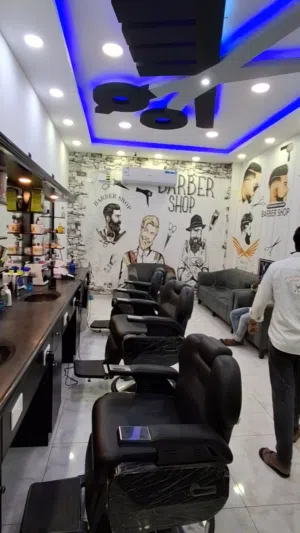 Salon chair n cabinet