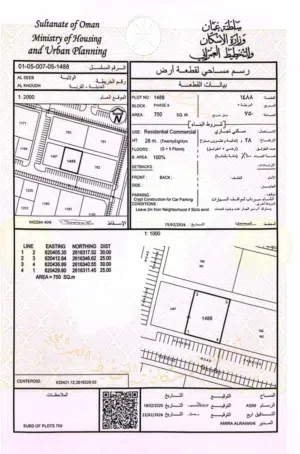 Commercial Land for Sale in Muscat Al Khoud