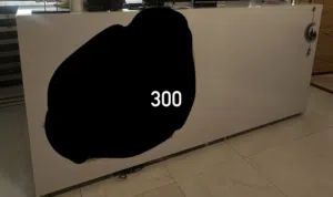 ميز رسبشن ابيض  اخو الجديد