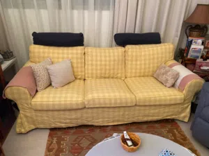 IKEA 3 SEATER 2 UNITS WITH STORAGE LEG BUFFET