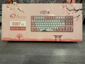 AKKO World Tour Tokyo Edition R1 3087 V2 gaming keyboard with creamy mechanical switches for sale.