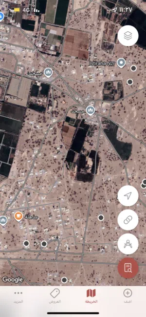 مطلوب ارضي في المصنعه جنوب شمال