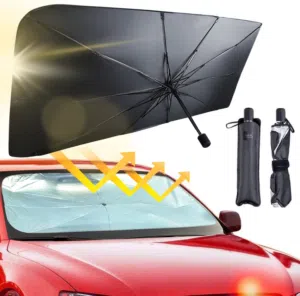 مظلة أو شمسية للسيارة بتصميم قابل للطي Car foldable sunshade umbrella