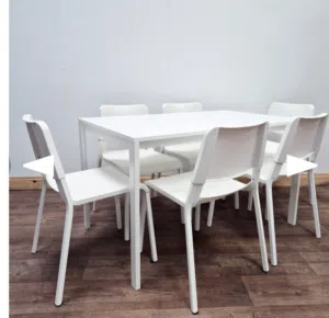 free delivery Ikea heavy dining table set 6 seaterwith Ikea cushion cover