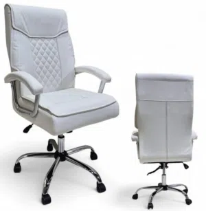 كرسي دوار جلد فخم