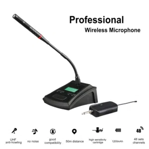 ميكرفون قاعدة لاسلكي X-H01 Wireless Microphone UHF Conference System
