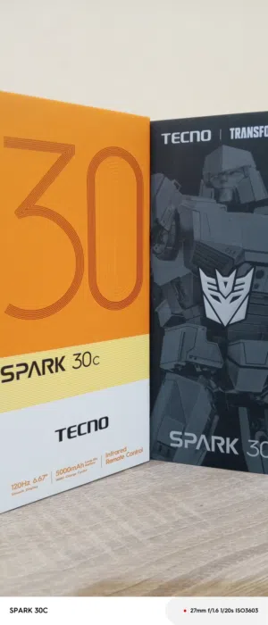هاتف Tecno Spark 30c الغني عن التعريف