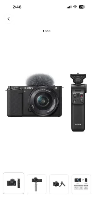 SONY ZV-E10 COMPLETE VLOGGER KIT – UNUSED / LIKE NEW (USED ONLY ONCE!)