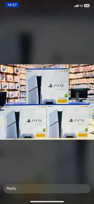 بلاستيشن ps5 slim جديد ( موقع المحل نزوى / حي العين ) ضمان سنه كامله
