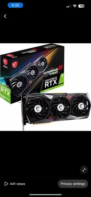 للبيع كرت شاشه rtx 3070