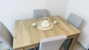 Modern Dining Table with 4 Chairs