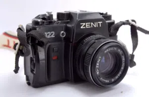 Zenit 122 Pomm SLR Film Camera with Helios Lens