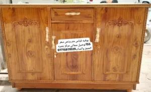 سرير خشب عراقي قوي جدا بوفيه خشب عراق  يوجد لدينا جميع انواع الاثاث