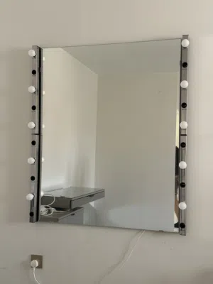 IKEA mirror and light