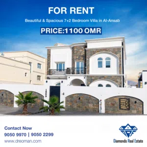 For Rent – Spacious 7+2 Bedroom Villa in Al-Ansab