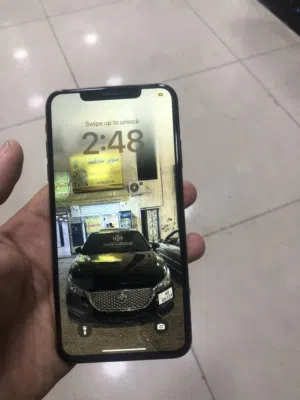 ايفون اكس اس ماكس Xs max 256g لون ذهبي بطارية 100 مغيرة جديد