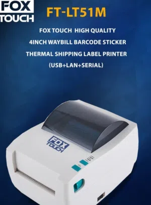 For sale barcode printer fox touch brand with full roll stickers