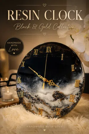 Custom Resin Wall Clocks  ساعات ريزن حسب الطلب