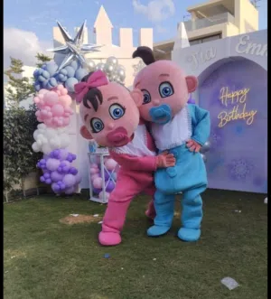 شخصيات كرتونية لحفلات تحديد جنس الجنين