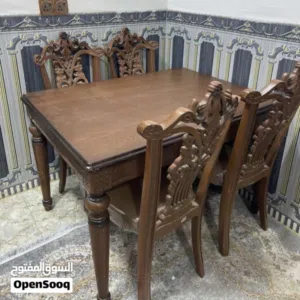 ميز صاج اربع كراسي